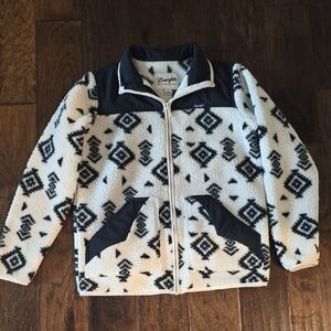 Wrangler Black and White Sherpa Jacket